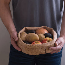 Load image into Gallery viewer, Large Soft Cork Adjustable Storage Bowl with Fruits Inside