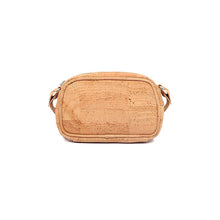 Load image into Gallery viewer, Mini natural cork crossbody bag, back view