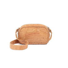 Load image into Gallery viewer, Mini natural cork crossbody bag, front view