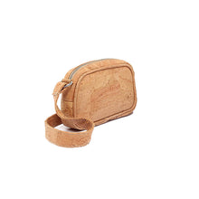 Load image into Gallery viewer, Mini natural cork crossbody bag, side view