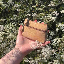 Load image into Gallery viewer, Mini Cork Coin Zipper Purse