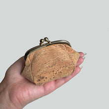 Load image into Gallery viewer, Model Holding the Natural Cork Clasp Coin Purse