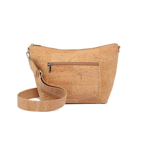Cork Crossbody Zipper Bag - front 
