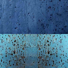 Load image into Gallery viewer, Light and dark blue cork fabric colour detail