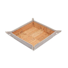 Load image into Gallery viewer, Natural and grey cork key bowl