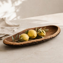 Load image into Gallery viewer, Rustic Virgin Cork Decorative Bowl Tray with Lemons