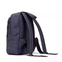 Load image into Gallery viewer, Multi Compartment Cork Sports Backpack for Men - Navy blue, back view