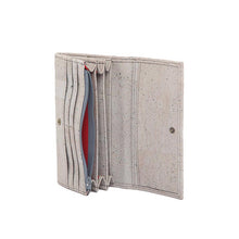 Load image into Gallery viewer, Classic Grey Cork Wallet for Women, Internal view