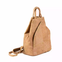Load image into Gallery viewer, all natural cork Convertible Backpack Shoulder Bag - side view