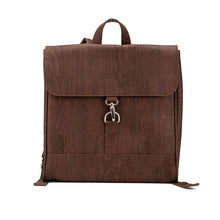 Load image into Gallery viewer, Cork Flap Backpacks for Men - Brown cork - front view