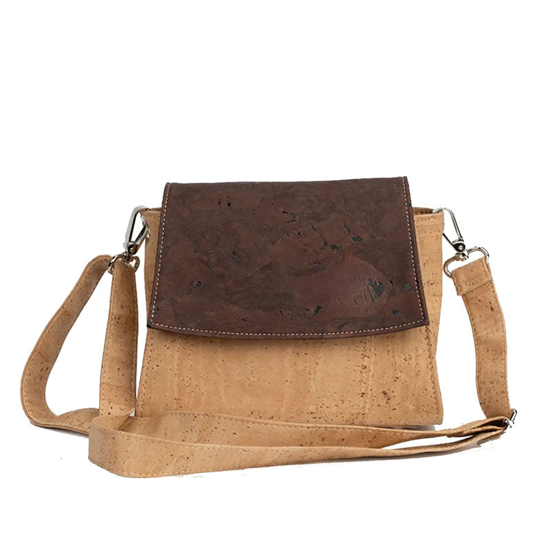 Corkor Vegan Cork Crossbody Bag For Women - Black, Eco-Friendly Purse With Adjustable Strap - View #8