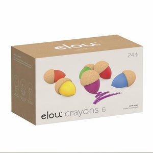 Elou Cork Acorn Crayons Packaging