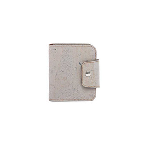 Small grey cork purse for women