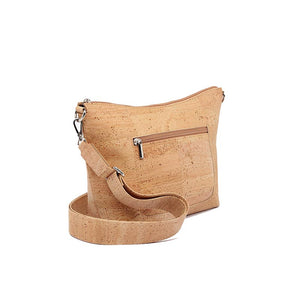 Cork Crossbody Zipper Bag - Side
