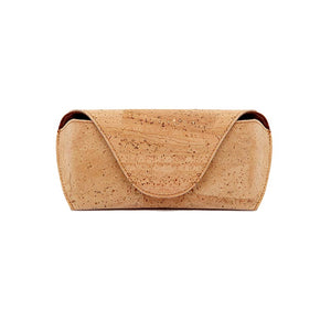 Natural cork glasses case