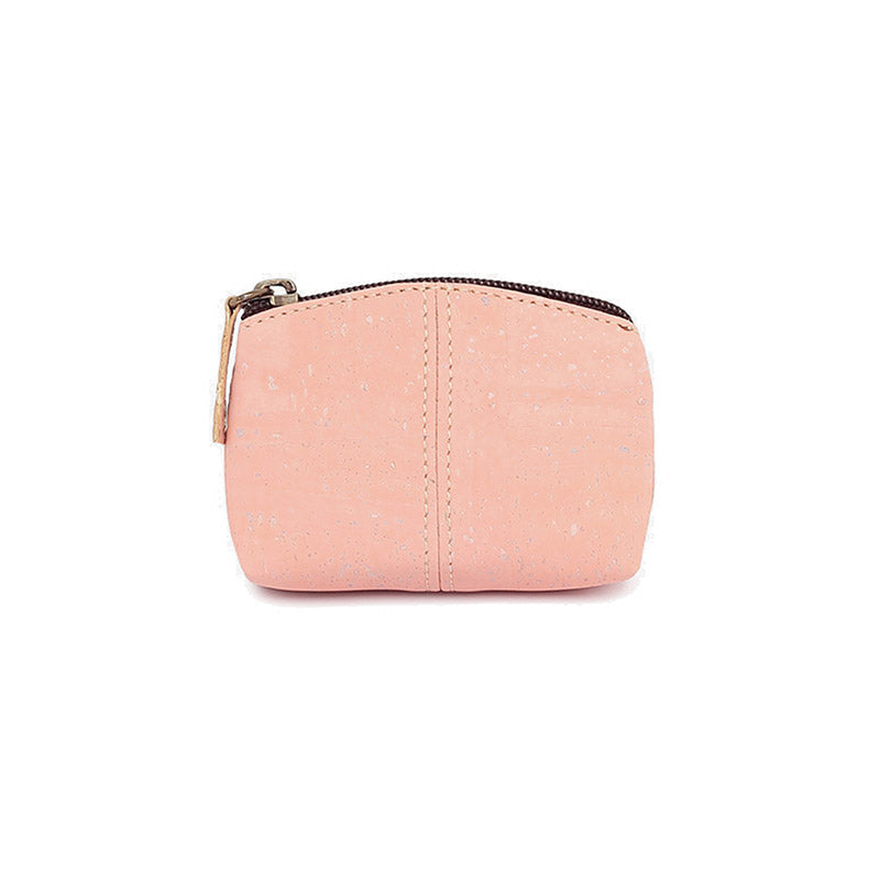 Pink cork purse for coins