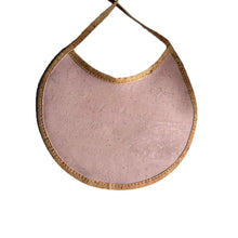 Load image into Gallery viewer, Round pink cork baby and toddler bib