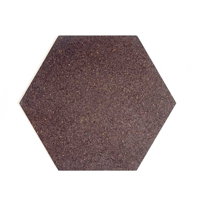 Hexagonal Smoked cork placemat