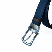 Load image into Gallery viewer, reversible cork belt for men - blue side