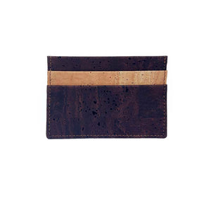 brown and natural cork card holder