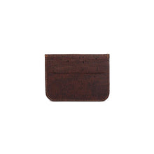 Load image into Gallery viewer, Brown cork card holder wallet