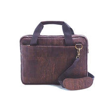 Load image into Gallery viewer, Brown cork laptop bag