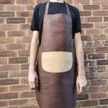 Load image into Gallery viewer, Brown cork fabric apron