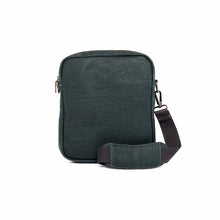 Load image into Gallery viewer, Green and brown cork crossbody bag for men