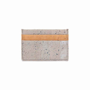 Grey and natural cork credit card holder