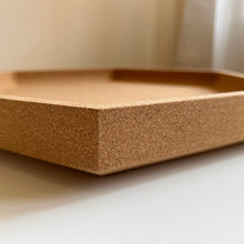 Load image into Gallery viewer, Natural Cork Hexagonal Fruit Bowl / Tray Detail
