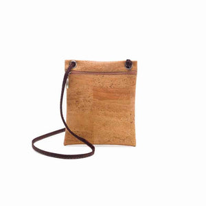 Minimalist natural cork crossbody bag