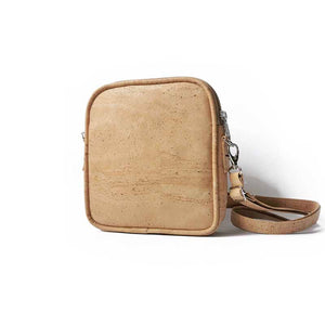 Natural cork crossbody purse bag