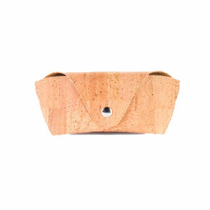 Natural cork glasses case