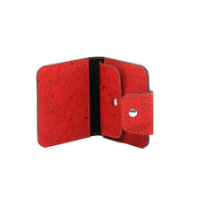 Load image into Gallery viewer, red cork purse for women, open view