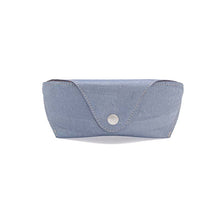 Load image into Gallery viewer, Silver blue cork glasses case