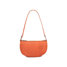 Load image into Gallery viewer, Brick Orange Half Moon Shoulder Bag Front