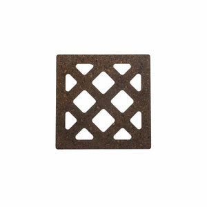 Square Cork Coasters with Cut-out Patterns (Set of 4)